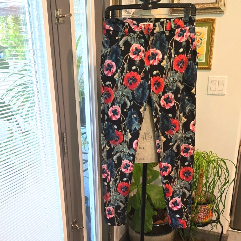 H&M Dark Floral Slacks